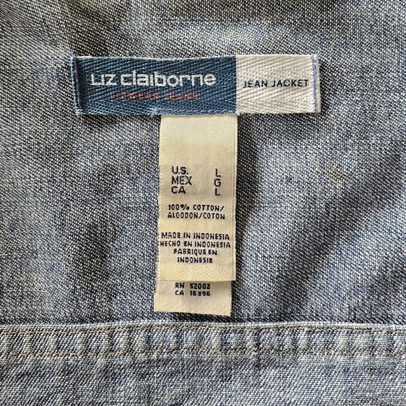 Liz Claiborne Jean Jacket Size L - Picture 5 of 5